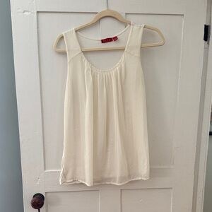 Elle Cream Sleeveless Blouse